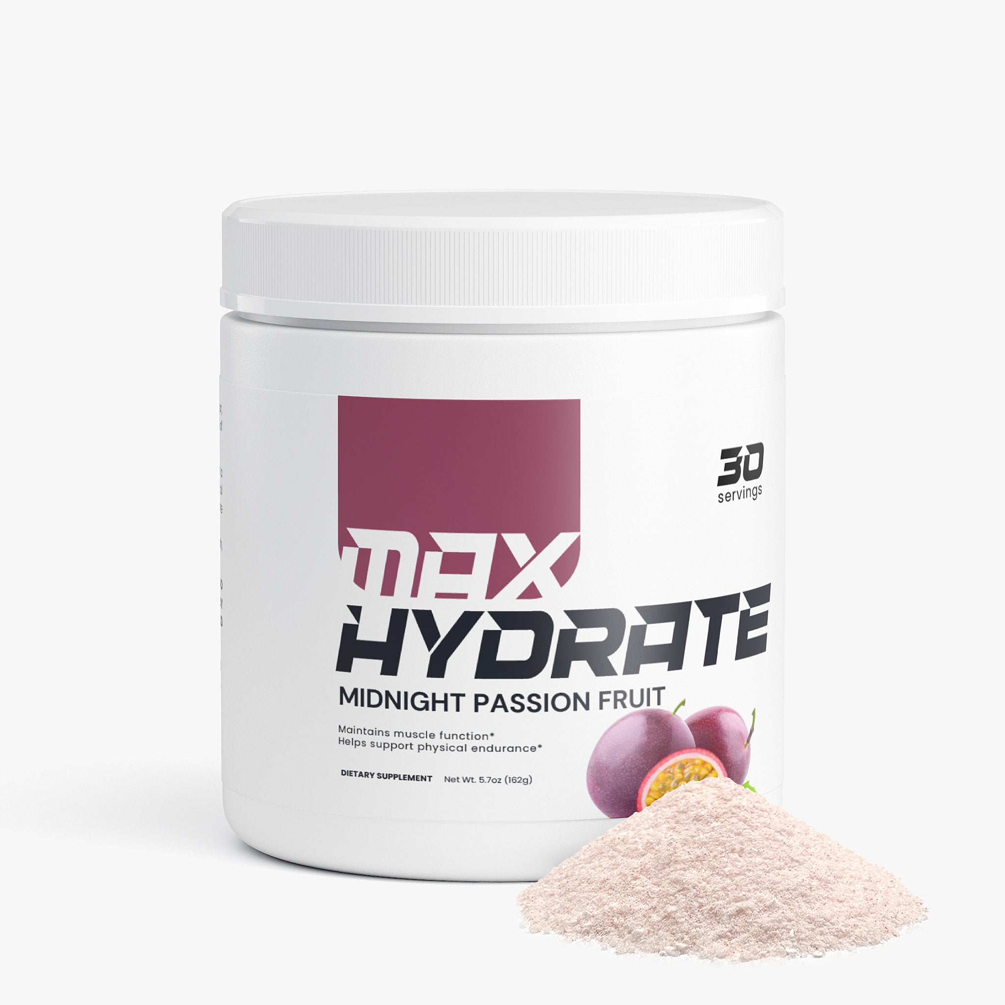 Nutrive™ Max Hydrate - Electrolytes & B-Vitamins Hydration Powder (Midnight Passion Fruit)