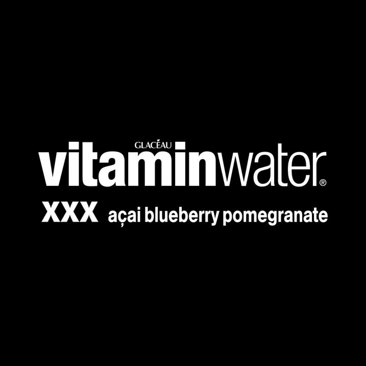 Vitamin XXX Acai-Blueberry-Pomegranate Flavored Water Beverage Bottles, 16.9 fl oz, 6 Pack, Antioxidant Vitamin Enhanced Drink, Low Calorie Refreshing Fruit Flavored Hydration for Adults Kids, Great for Gym Workout, Office Lunch, Road Trip, On-the-Go