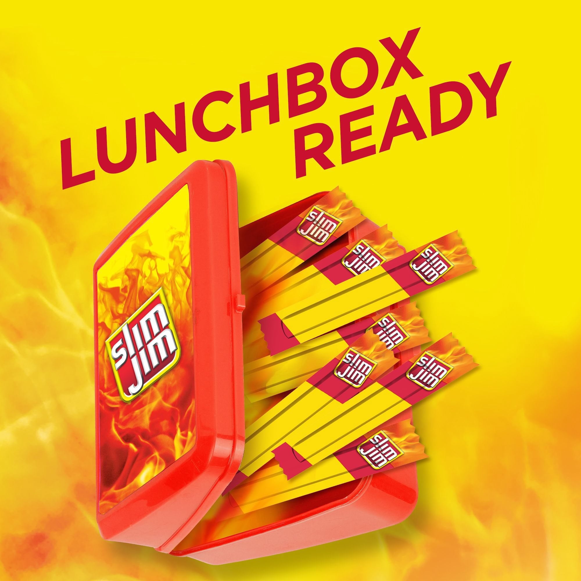 Slim Jim Snack Sized Smoked Meat Sticks, Original Flavor, 0.28 oz Sticks, 120 Count Pack, Savory Smoked Snack Sticks Made with Real Meat, High Protein On-the-Go Snack for the Whole Family