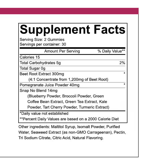 Nutrive® Blood Flow Nitric Oxide Gummies