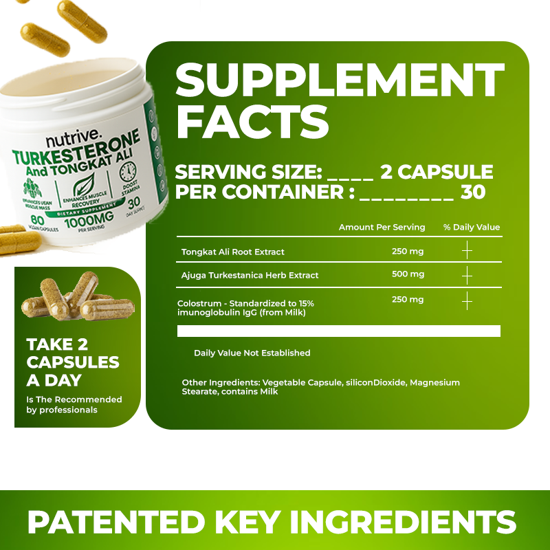 Nutrive® Turkesterone & Tongkat Ali